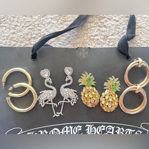 4 pair of vacation vibe earrings